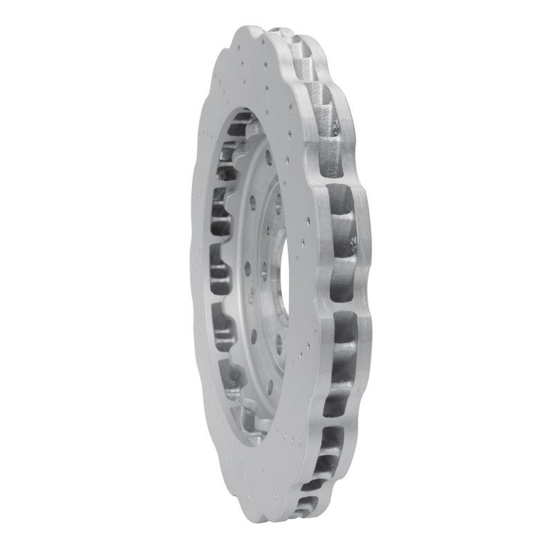 Audi R8 Brake Rotor (1) - Rear - R1 Concepts - Drilled Carbon Alloy GeoMET - `14-`24